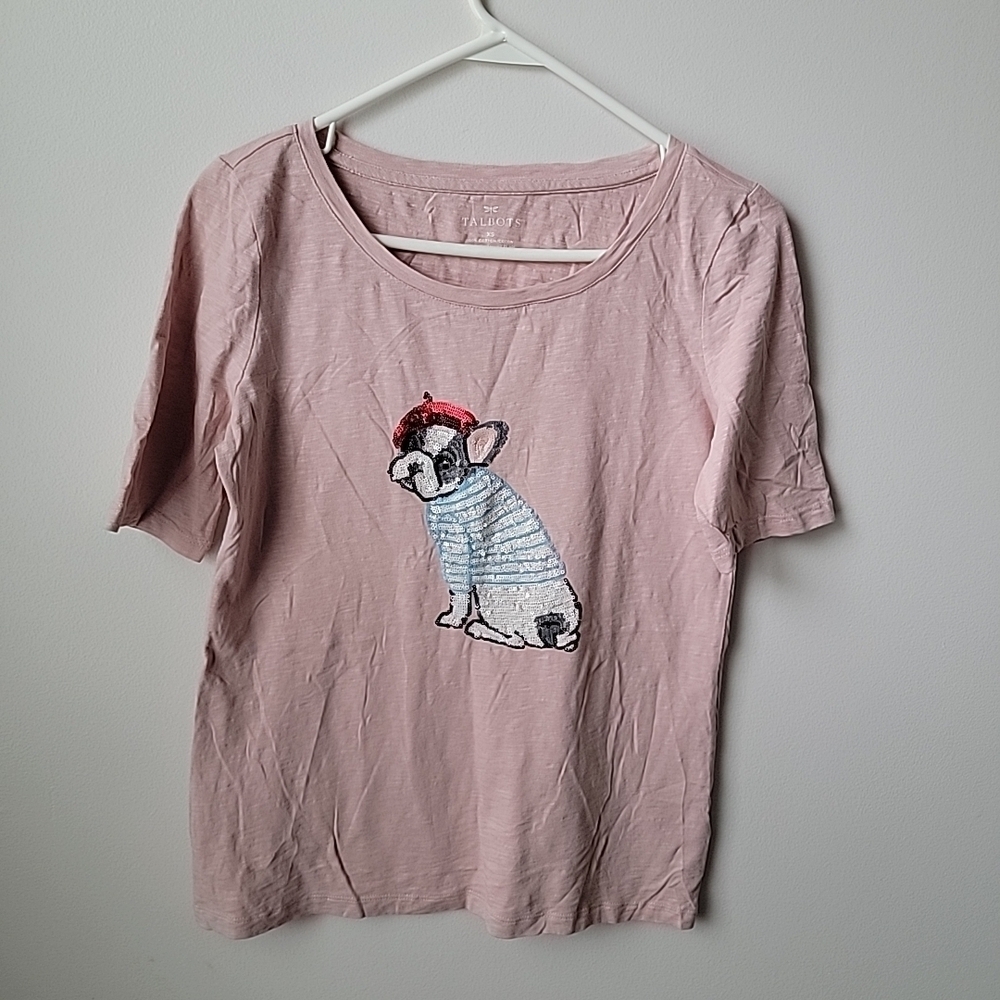 Talbots Light Pink Cotton Top